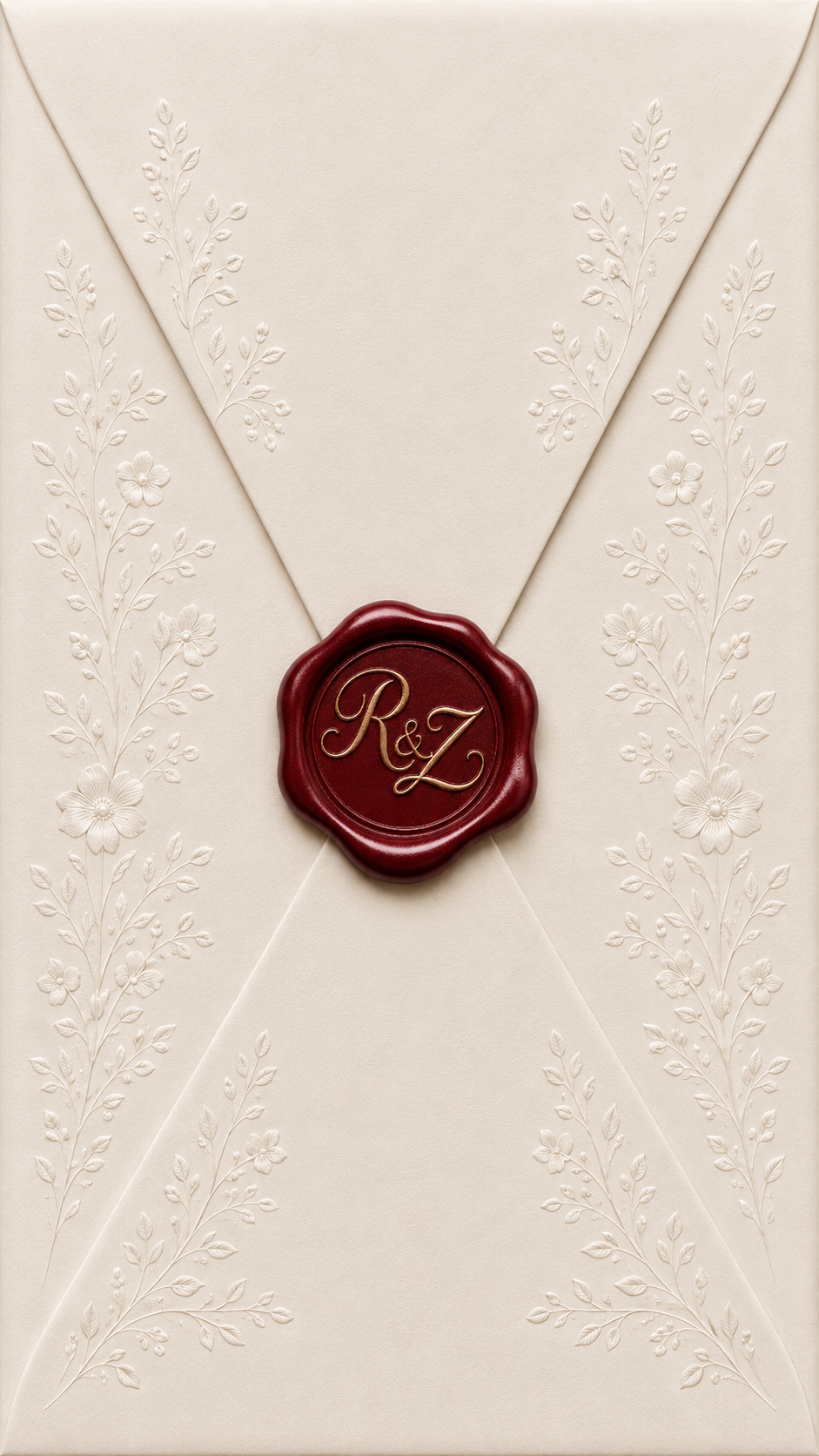Wedding invitation envelope